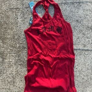 Débardeur Femme L.A.M.B. Triangles Gray Tank Top - Taille L, Gris, Col Rond, Coupe Régulière